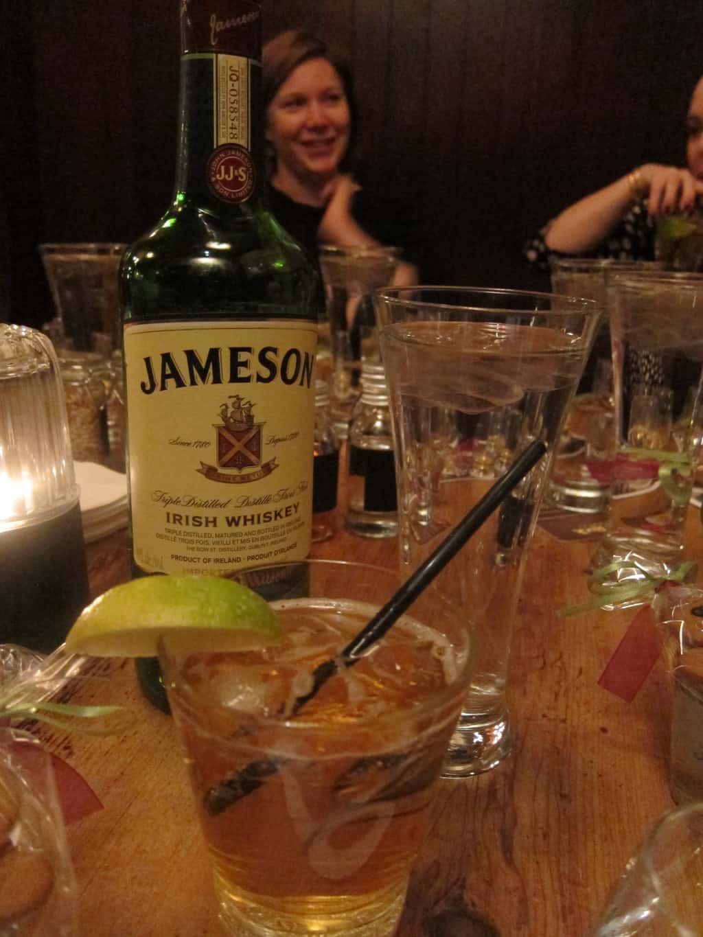 Jameson, ginger ale and lime - a perfect cocktail
