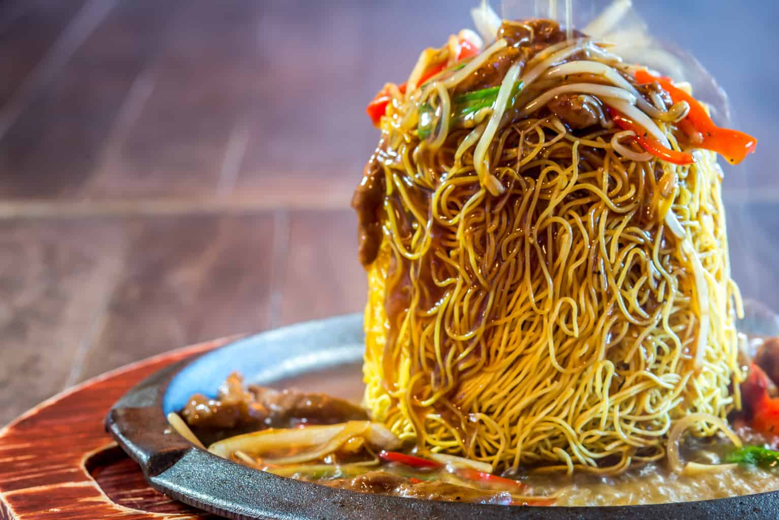 black pepper beef noodle 