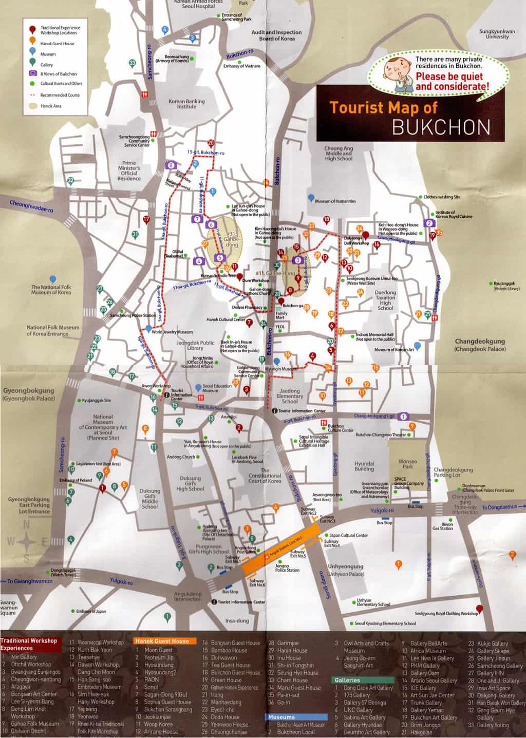 Map of Bukchon