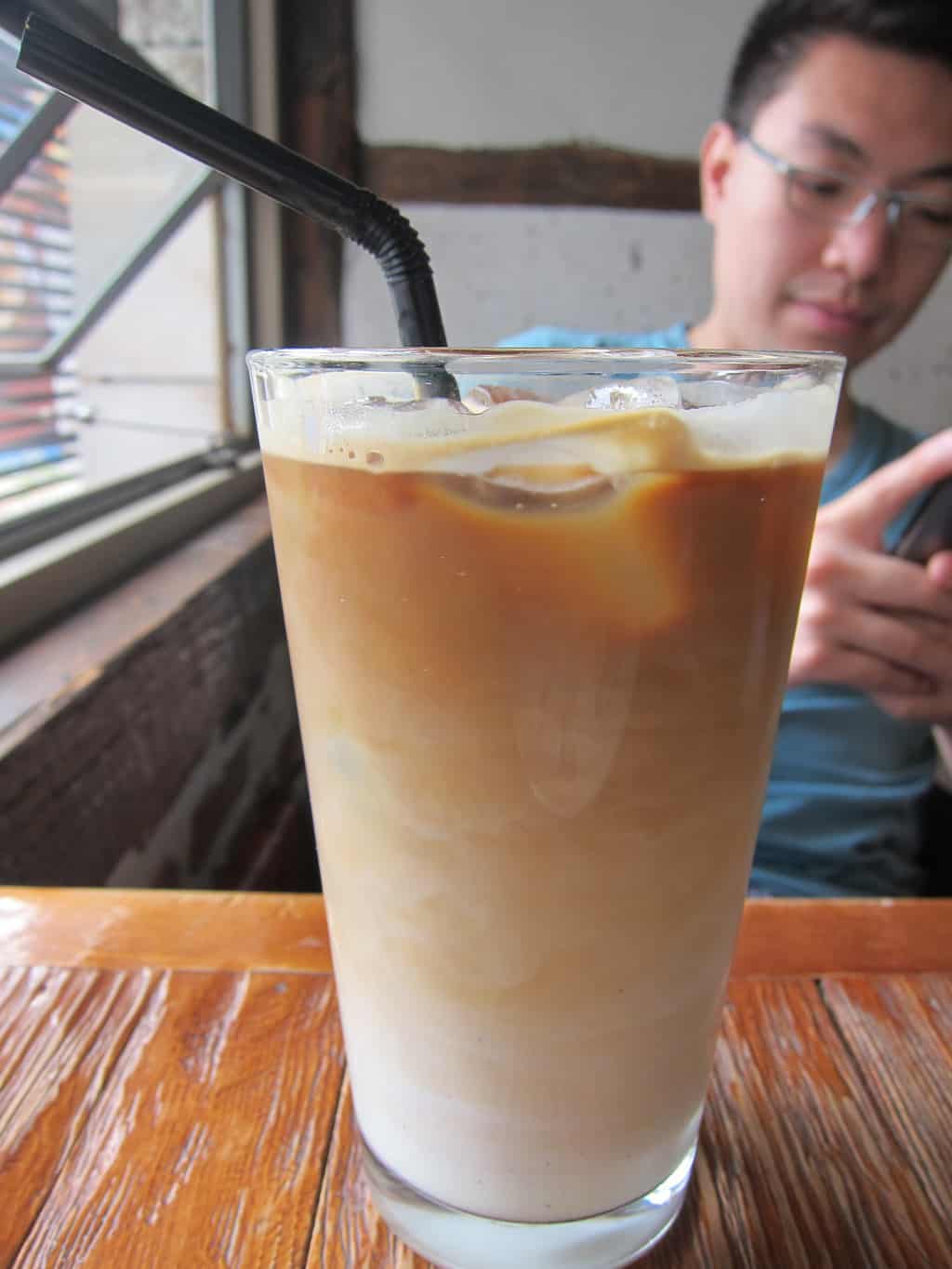 cafe latte (5000 won)